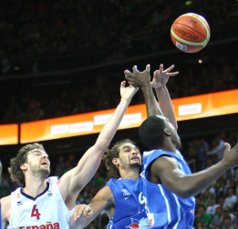 Final del Eurobasket de Lituania 2011 disputada entre España y Francia con victoria española por 98-85.