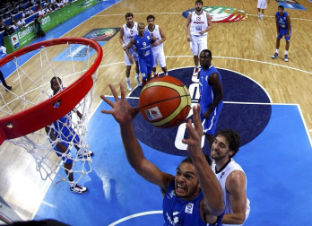 Final del Eurobasket de Lituania 2011 disputada entre España y Francia con victoria española por 98-85.