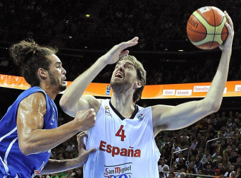 Final del Eurobasket de Lituania 2011 disputada entre España y Francia con victoria española por 98-85.
