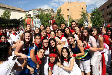 Imágenes de las fiestas en la localidad navarra de Corella y en la celebración de San Fermín Chiquito en Pamplona.