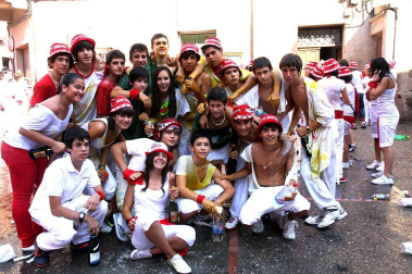 Imágenes de las fiestas en la localidad navarra de Corella y en la celebración de San Fermín Chiquito en Pamplona.