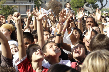Imágenes de las fiestas en la localidad navarra de Corella y en la celebración de San Fermín Chiquito en Pamplona.