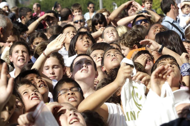 Imágenes de las fiestas en la localidad navarra de Corella y en la celebración de San Fermín Chiquito en Pamplona.