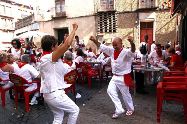 Imágenes de las fiestas en la localidad navarra de Corella y en la celebración de San Fermín Chiquito en Pamplona.