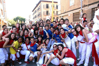 Imágenes de las fiestas en la localidad navarra de Corella y en la celebración de San Fermín Chiquito en Pamplona.