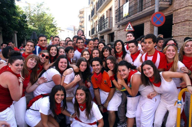Imágenes de las fiestas en la localidad navarra de Corella y en la celebración de San Fermín Chiquito en Pamplona.