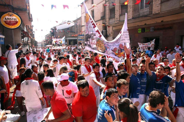 Imágenes de las fiestas en la localidad navarra de Corella y en la celebración de San Fermín Chiquito en Pamplona.
