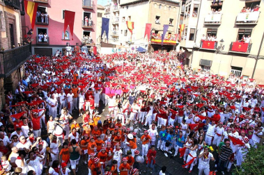 Imágenes de las fiestas en la localidad navarra de Corella y en la celebración de San Fermín Chiquito en Pamplona.