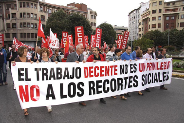 Entre 1.500 y 3.000 personas se han manifestado este jueves por la tarde en Pamplona