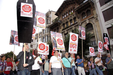 Entre 1.500 y 3.000 personas se han manifestado este jueves por la tarde en Pamplona