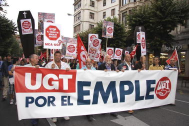 Entre 1.500 y 3.000 personas se han manifestado este jueves por la tarde en Pamplona