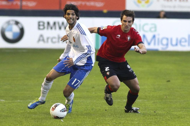 Imágenes del partido entre Osasuna y el Zaragoza, en el que los rojillos se impusieron 3-0 durante la novena jornada del Fútbol de Primera División.