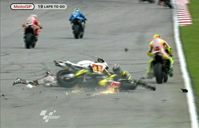 Imágenes del circuito de Sepang en Malasia tras conocerse la noticia de la muerte de Marco Simoncelli