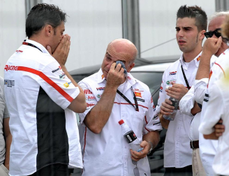 Imágenes del circuito de Sepang en Malasia tras conocerse la noticia de la muerte de Marco Simoncelli