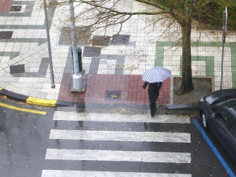 Imágenes de las lluvias intensas que se han precipitado en Navarra durante este fin de semana, en especial en la mitad norte de la Comunidad foral.