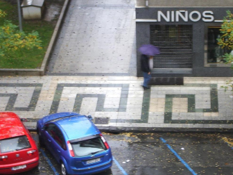 Imágenes de las lluvias intensas que se han precipitado en Navarra durante este fin de semana, en especial en la mitad norte de la Comunidad foral.