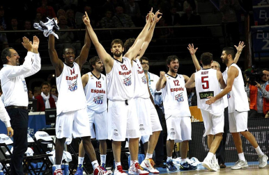 Final del Eurobasket de Lituania 2011 disputada entre España y Francia con victoria española por 98-85.