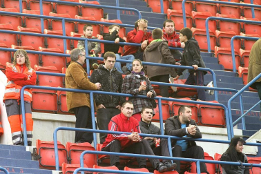 Imágenes de la afición del Reyno de Navarra en el encuentro Osasuna 0 - Rayo Vallecano 0.