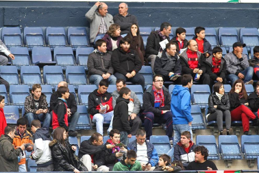 Imágenes de la afición del Reyno de Navarra en el encuentro Osasuna 0 - Rayo Vallecano 0.