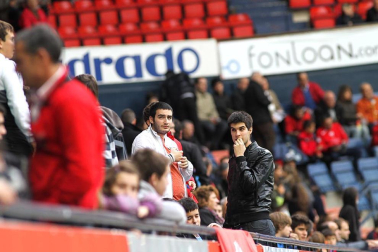 Imágenes de la afición del Reyno de Navarra en el encuentro Osasuna 0 - Rayo Vallecano 0.