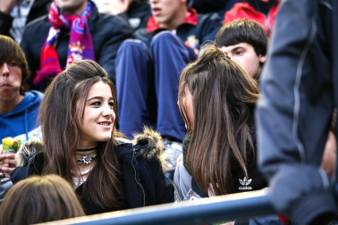 Imágenes de la afición del Reyno de Navarra en el encuentro Osasuna 0 - Rayo Vallecano 0.