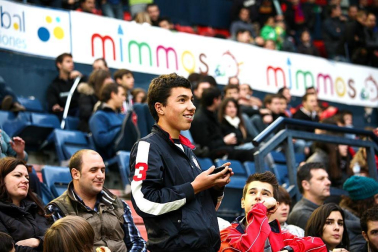 Imágenes de la afición del Reyno de Navarra en el encuentro Osasuna 0 - Rayo Vallecano 0.