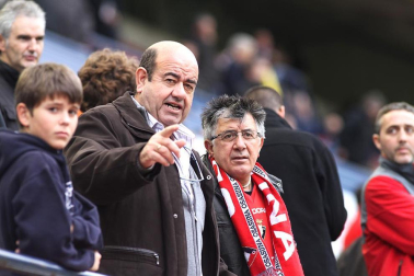 Imágenes de la afición del Reyno de Navarra en el encuentro Osasuna 0 - Rayo Vallecano 0.