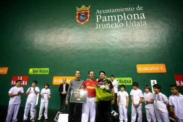 La despedida de Rubén Beloki en el frontón Labrit de Pamplona el 3 de diciembre de 2011