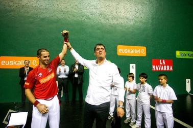 La despedida de Rubén Beloki en el frontón Labrit de Pamplona el 3 de diciembre de 2011
