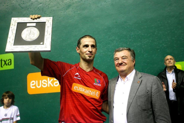 La despedida de Rubén Beloki en el frontón Labrit de Pamplona el 3 de diciembre de 2011