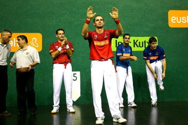 La despedida de Rubén Beloki en el frontón Labrit de Pamplona el 3 de diciembre de 2011