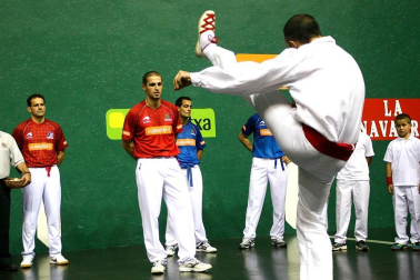 La despedida de Rubén Beloki en el frontón Labrit de Pamplona el 3 de diciembre de 2011