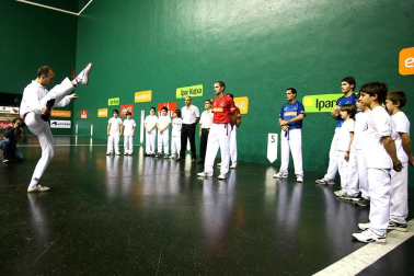 La despedida de Rubén Beloki en el frontón Labrit de Pamplona el 3 de diciembre de 2011