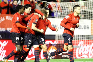 Imágenes del partido entre Osasuna y Villarreal que se ha disputado este domingo en Pamplona