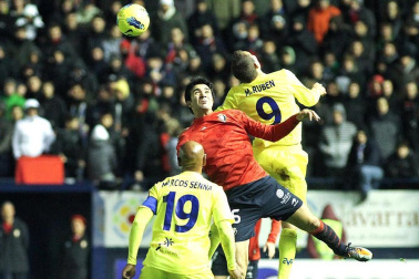 Imágenes del partido entre Osasuna y Villarreal que se ha disputado este domingo en Pamplona