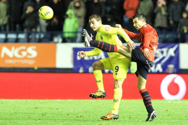 Imágenes del partido entre Osasuna y Villarreal que se ha disputado este domingo en Pamplona