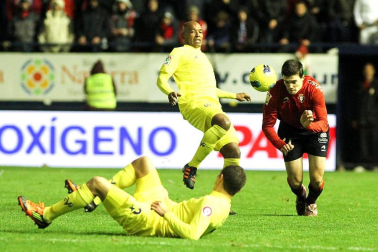 Imágenes del partido entre Osasuna y Villarreal que se ha disputado este domingo en Pamplona