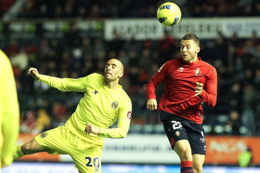 Imágenes del partido entre Osasuna y Villarreal que se ha disputado este domingo en Pamplona