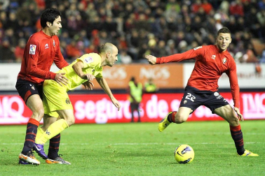 Imágenes del partido entre Osasuna y Villarreal que se ha disputado este domingo en Pamplona