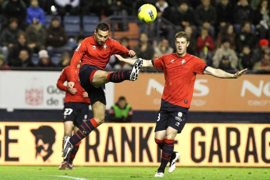 Imágenes del partido entre Osasuna y Villarreal que se ha disputado este domingo en Pamplona