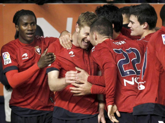 Imágenes del partido entre Osasuna y Villarreal que se ha disputado este domingo en Pamplona