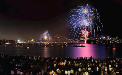 Imágenes de las celebraciones en distintas partes del mundo de la llegada del Año Nuevo 2012 y la despedida de 2011 en la tradicional Nochevieja.