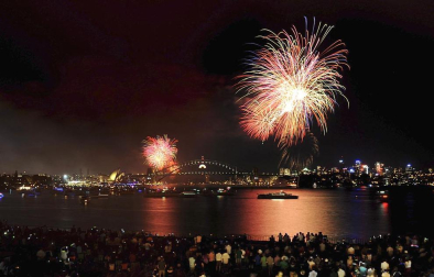 Imágenes de las celebraciones en distintas partes del mundo de la llegada del Año Nuevo 2012 y la despedida de 2011 en la tradicional Nochevieja.