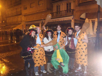 Los pamploneses recibieron el nuevo año con los mejores disfraces