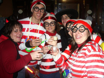 Los pamploneses recibieron el nuevo año con los mejores disfraces