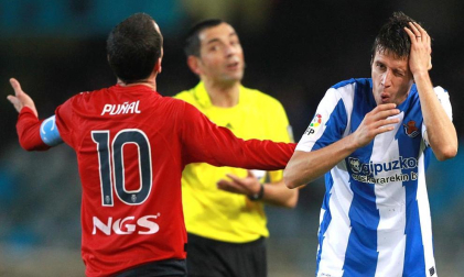 Imagen del partido de la 18ª jornada de Liga entre Real Sociedad y Osasuna
