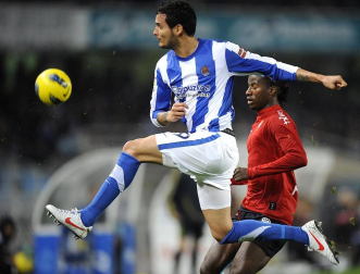 Imagen del partido de la 18ª jornada de Liga entre Real Sociedad y Osasuna