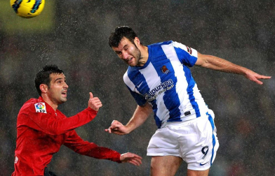 Imagen del partido de la 18ª jornada de Liga entre Real Sociedad y Osasuna