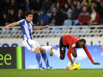 Imagen del partido de la 18ª jornada de Liga entre Real Sociedad y Osasuna