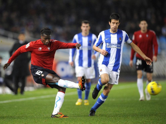 Imagen del partido de la 18ª jornada de Liga entre Real Sociedad y Osasuna
